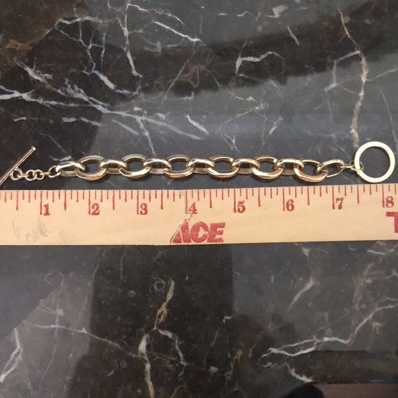 Chunky linked bracelet gold plated - Picture 4 of 5